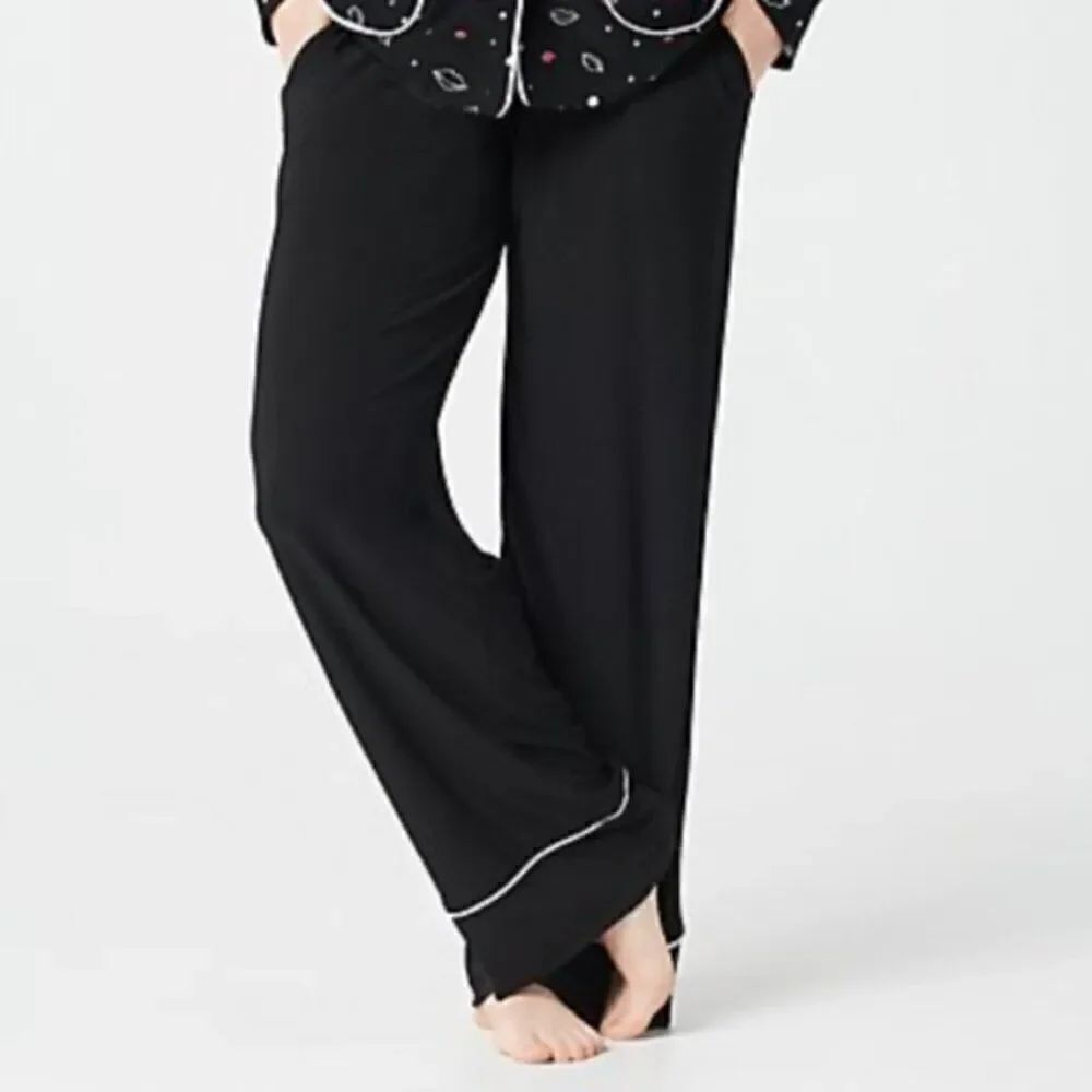 NWT Attitudes by Renee Regular Too Chic To Sleep Pull-On Pants | Size SP